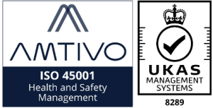 SKD_Amtivo-ISO 45001-Health and Safety Management-UKAS Management Systems 8289 logo